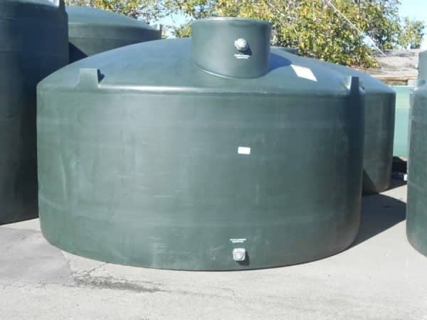 5,000 Gallon Green Plastic Water Storage Tank 144"D x 87"H-0