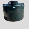 The image Illustrates 550 Gallon Vertical Water Storage Tank 64”D x 46”H