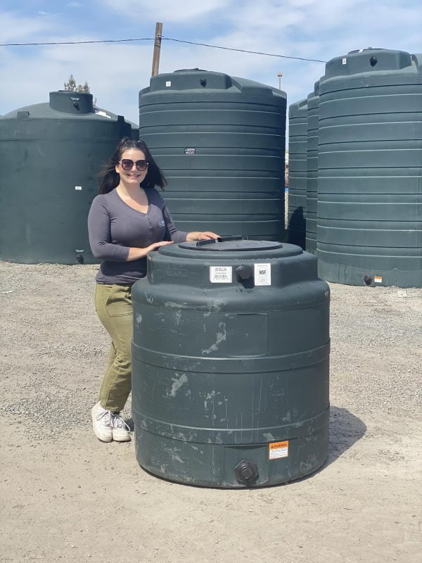 200 Gallon Vertical Water Storage Tank 40”D x 42”H