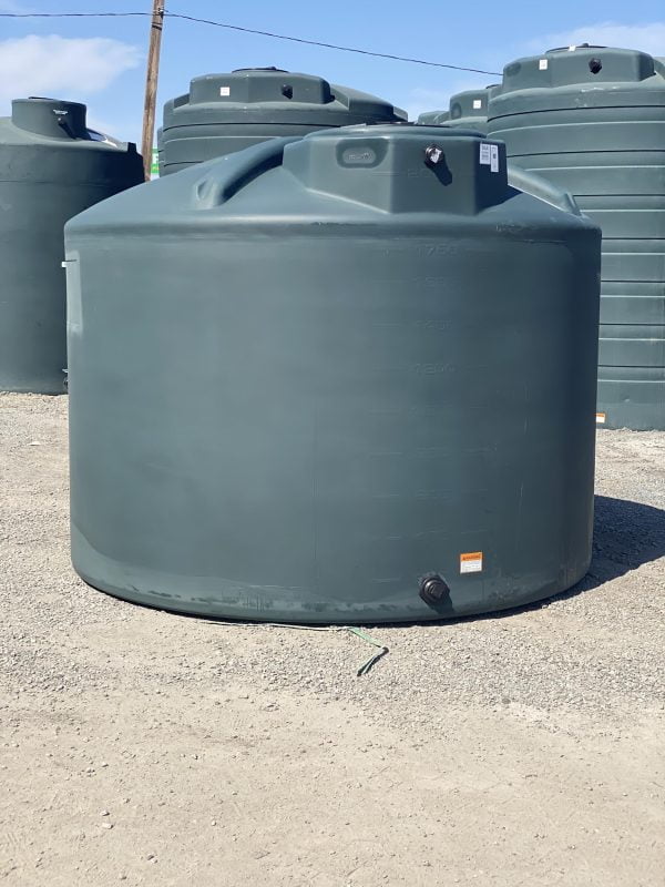 2,000 Gallon Vertical (straight-wall) Water Storage Tank 96"D x 73"H - Image 2