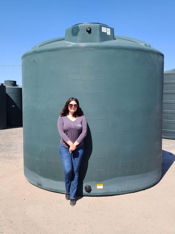 5,000 Gallon Vertical (straight-wall) Water Storage Tank 119”D x 116”H - Image 2